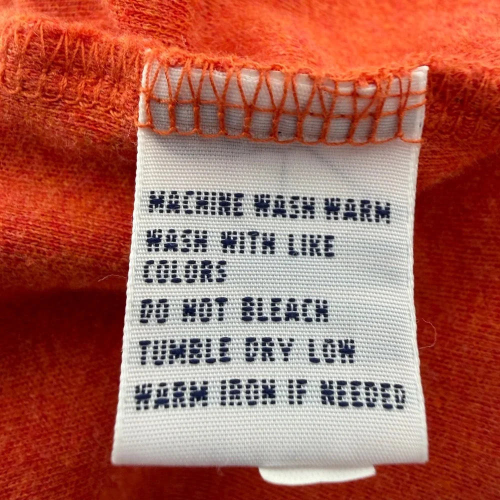 Polo Ralph Lauren Men's XXL Orange Long Sleeve Polo Shirt Cotton Olive Pony